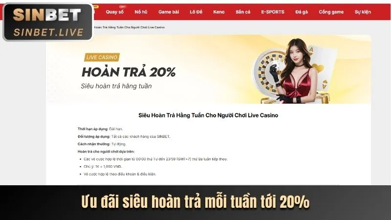 Ưu đãi nạp tiền lần đầu tại Casino 999